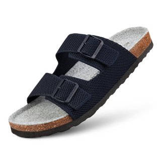 Giesswein Merino Slides - Ocean Blue